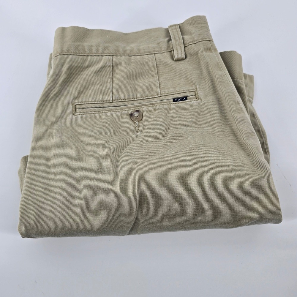 Polo Ralph Lauren Chino Shorts Mens 31 Khaki Tan Cotton Twill Flat Front Classic